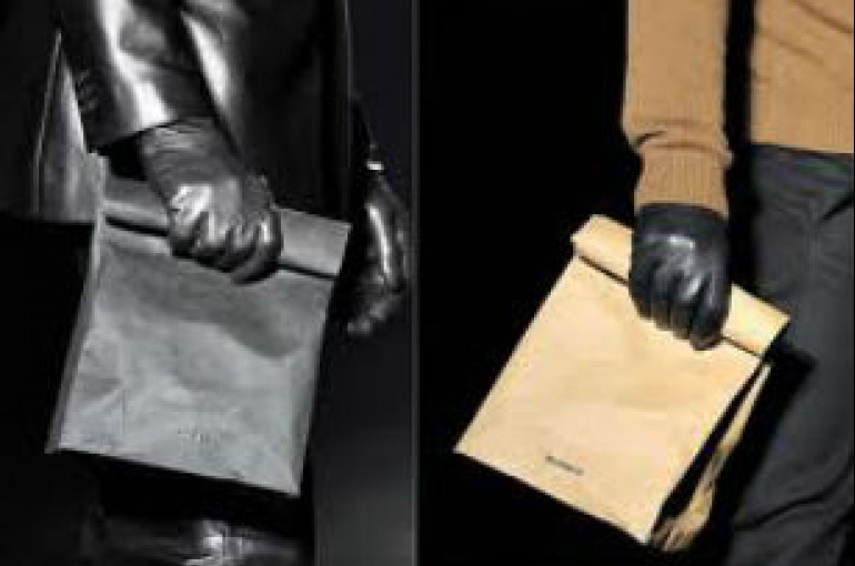 paper bag leather