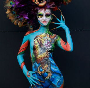 south korea body painting festival